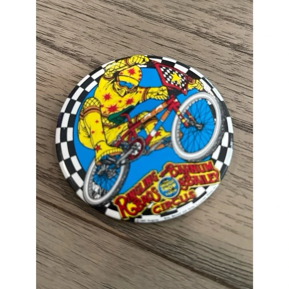 Rare 1987 Ringling Bros Barnum Bailey Circus BMX Pin Retro Bicycle Memorabilia